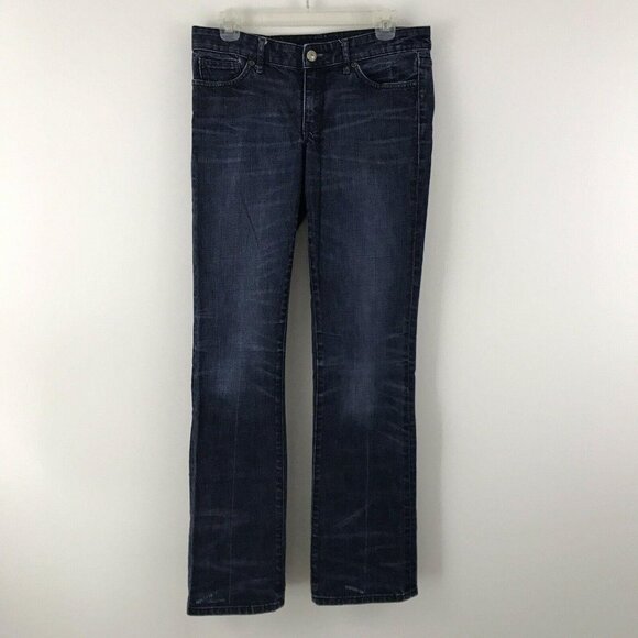 Martin + Osa Jeans Women's Size 28 Long Boot Leg Fit Dark Wash - Picture 1 of 6